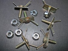 6 Pcs Nos Front Door Moulding Clips Nuts 1951 1952 Chevy Deluxe Fleetline
