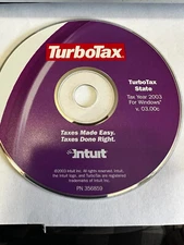 TurboTax  2003 State Tax Return Windows  CD