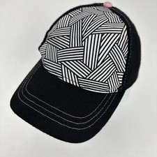 Black White Pink Unbranded Girls Ball Cap Hat Adjustable Baseball