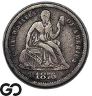 1876 Seated Liberty Dime