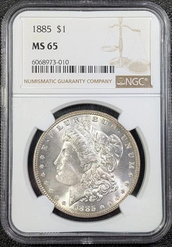 1885 Morgan Silver Dollar $1 NGC MS65 - STUNNING HIGH GRADE GEM! - Ships Free!