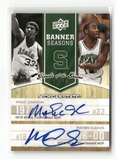 2009-10 UD Greats of the Game #130 Magic Johnson / Mateen Cleaves Autograph /10