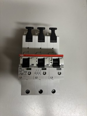 ABB Hauptsicherungsautomat S751/3-E63 SLS-Schalter