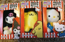 NEW HELLO KITTY & FRIENDS Micro Teenies 3"Stuffed Hello Kitty Pompompuri Kuromi 