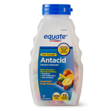 Equate Ultra Strength Antacid Chewable Tablets, Fruit Flavored 1000 mg, 72 Count
