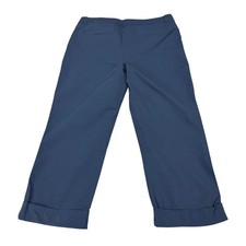 Maurices Womens Crop Bengaline Mid Rise Blue ...