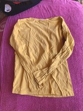 Langarmshirt Mädels Gelb Gr 146/152 Basic