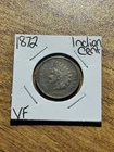 1872 Indian Head Cent Penny Nice VF Very Fine Better Date U.S. 1c Coin (Raw18165