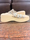 Lower East Side Crochet Platform Slide Sandals Beige Brown Women’s Size 6.5 — photo 7