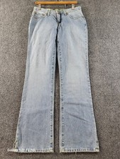 Cruel Girl Rocky Mt Kelsey Relaxed Boot Jeans Womens 7 Lg/31x34 Mid Rise Lt Wash