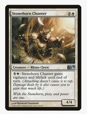 Stonehorn Chanter | MTG M14 | Rhino Cleric Mana Sink Lifelink EDH | LP