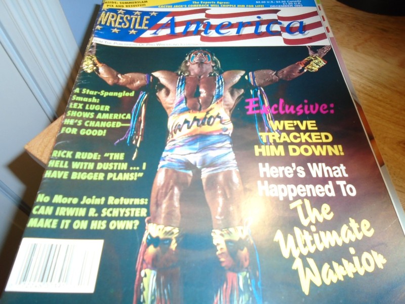 Vintage Wrestle America Magazine December 1993 - Ultimate Warrior- WWF WWE