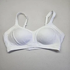 Warners Women Bra Medium White T Shirt Wireless Strap Adjustable Lightly Lined