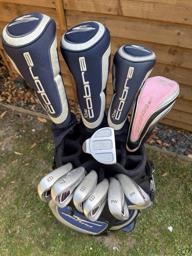SUPERB SET OF LADIES COBRA & BENROSS GOLF CLUBS IN A MIZUNO CART BAG. FREE POST