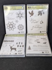 Stampin Up Stamp Sets Lot Of 4 Christmas Theme