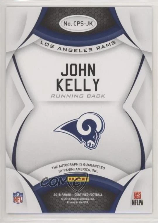 2018 Certified Potential Signatures Mirror Gold /25 John Kelly Rookie Auto RC - Image 2 of 2