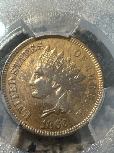 1866 Indian Head Cent — photo from another recent sale