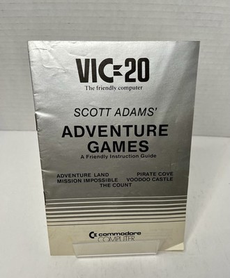 Vintage Commodore VIC-20 Scott Adams' Adventure Games Instruction Guide 1982