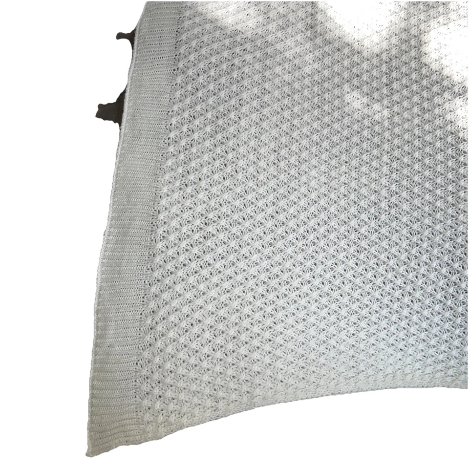 Manta vintage hecha a mano de ganchillo o tejida  Foto 4 de 4