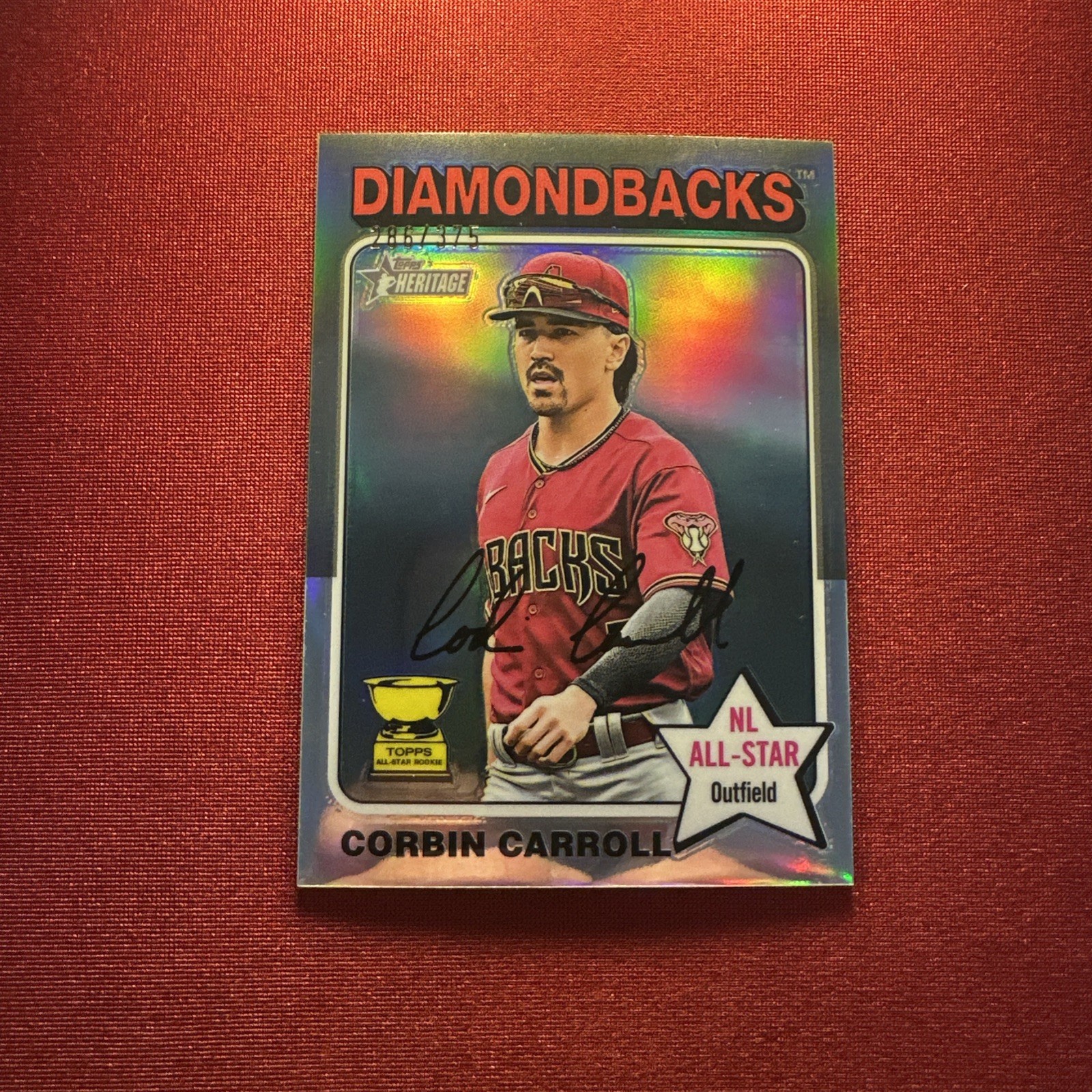 2024 Topps Heritage - Corbin Carroll #372 Chrome Silver Refractor /375