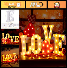 Love Lighted Marquee Sign - Battery Operated LED Table & Wall Decor for Valentin