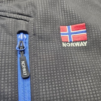 Rokk Norwegian Norway Jacket Adult Men Size Large Black Tech