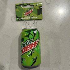 Mountain Dew CHRISTMAS Tree Ornament DECOUPAGE NEW