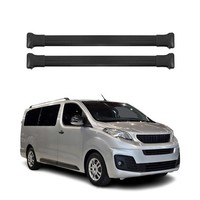 DachträGer GrundtäGer FüR Peugeot Expert 2016-2026 75Kg Aluminium Schwarz 2 Tlg
