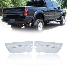 Chrome For Ford F-250 F-350 2008-2016 Wsensor Hole Rear Lhrh Pair Bumper Ends Chrome For Ford F-250 F-350 2008-2016 Wsensor Hole Rear Lhrh Pair Bumper Ends
