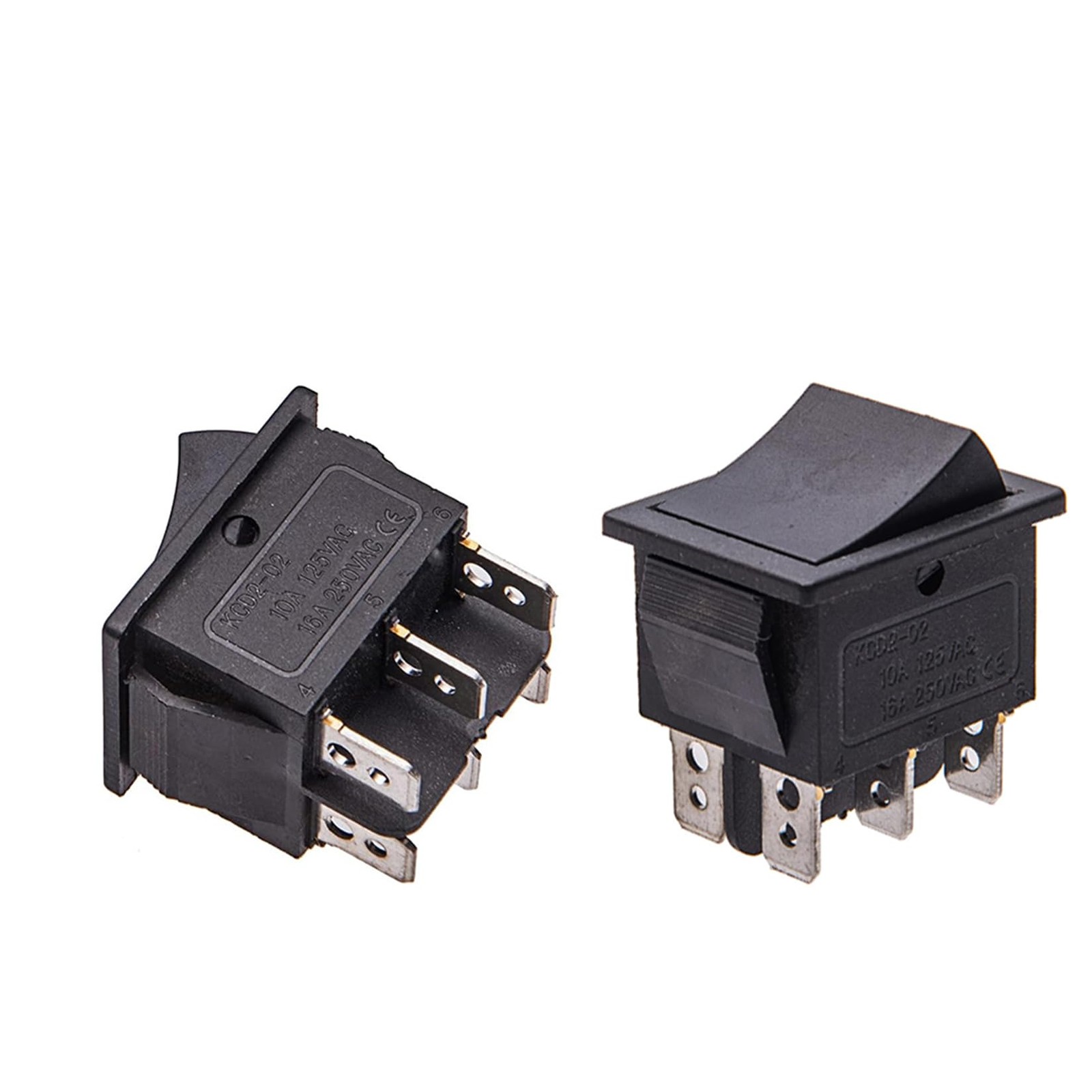 2 Pcs Power Wheel Gas Switch 6 Pin Accelerator Pedal For Kids Ride On Car Kart
