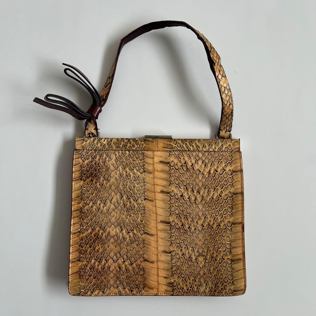 Borsa tote MIU MIU vintage pelle beige rara oggetto usato buona dal Giappone F/S