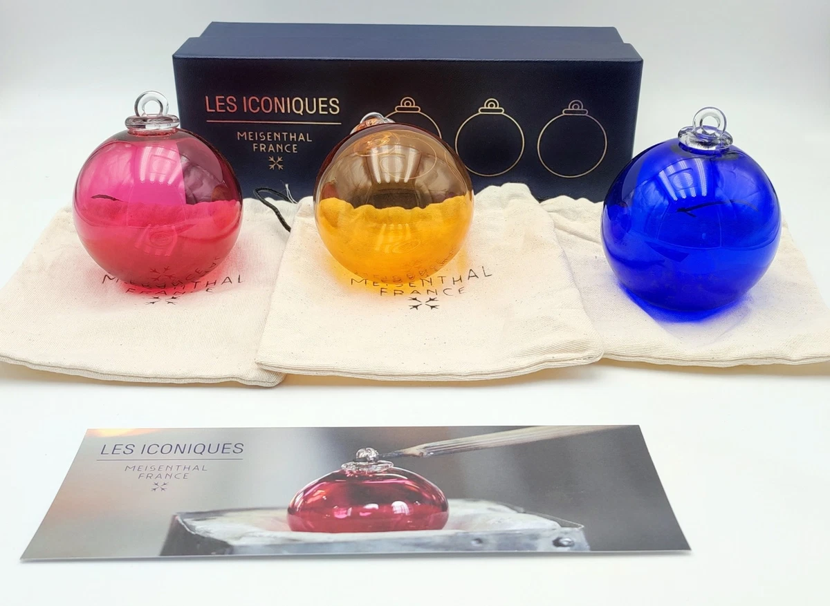Boule De Noël Meisenthal - Pomme En Verre Soufflé, Fabrication Française