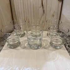 Set Of 6 Low Ball, Old Fashioned Rock Glasses. 5 Vintage Style, 1-CuttySark 500