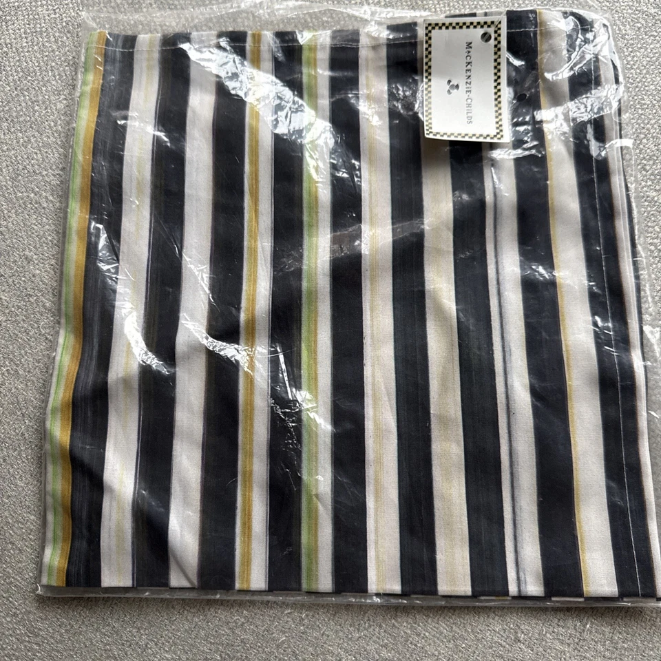 SERVILLETA DE ALGODÓN SUAVE A RAYAS CORTESANAS Mackenzie Childs (cantidad 1) nueva en paquete Foto 2 de 4