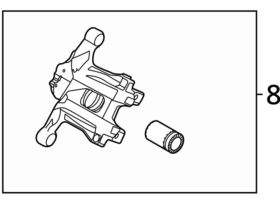 Pinza trasera derecha pasajero DGY62661X compatible con Mazda CX-30 3106839 20-23 Foto 4 de 4