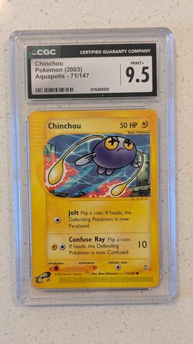 Chinchou graded CGC 9.5 for sale on eBay