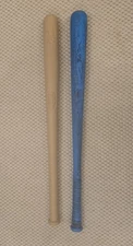 Lot of 2 Empire Babe Ruth Blue, Ideal Hank Aaron Plastic Wiffle Ball Bat
