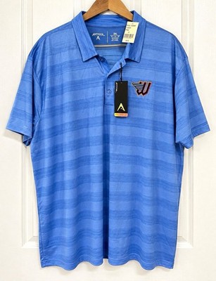 Antigua Wind Surge Compass Polo Men s 2XL Blue MiLB Baseball NWT Performance