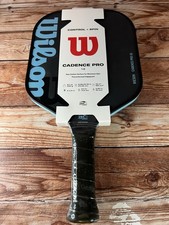 Wilson Cadence Pro 16mm Pickleball Paddle Control Spin Black Blue New