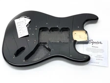Genuine Fender Squier Strat BLACK BODY Hardtail Stratocaster Electric Guitar