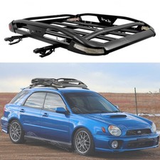 For Subaru Impreza Wrx Sti Roof Rack Cross Bars Cargo Basket Carrier Wlights For Subaru Impreza Wrx Sti Roof Rack Cross Bars Cargo Basket Carrier Wlights