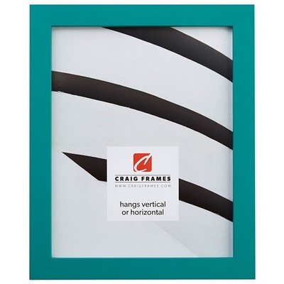 Craig Frames Confetti, Modern Teal Blue Picture Frame, 8 x 10 Inch