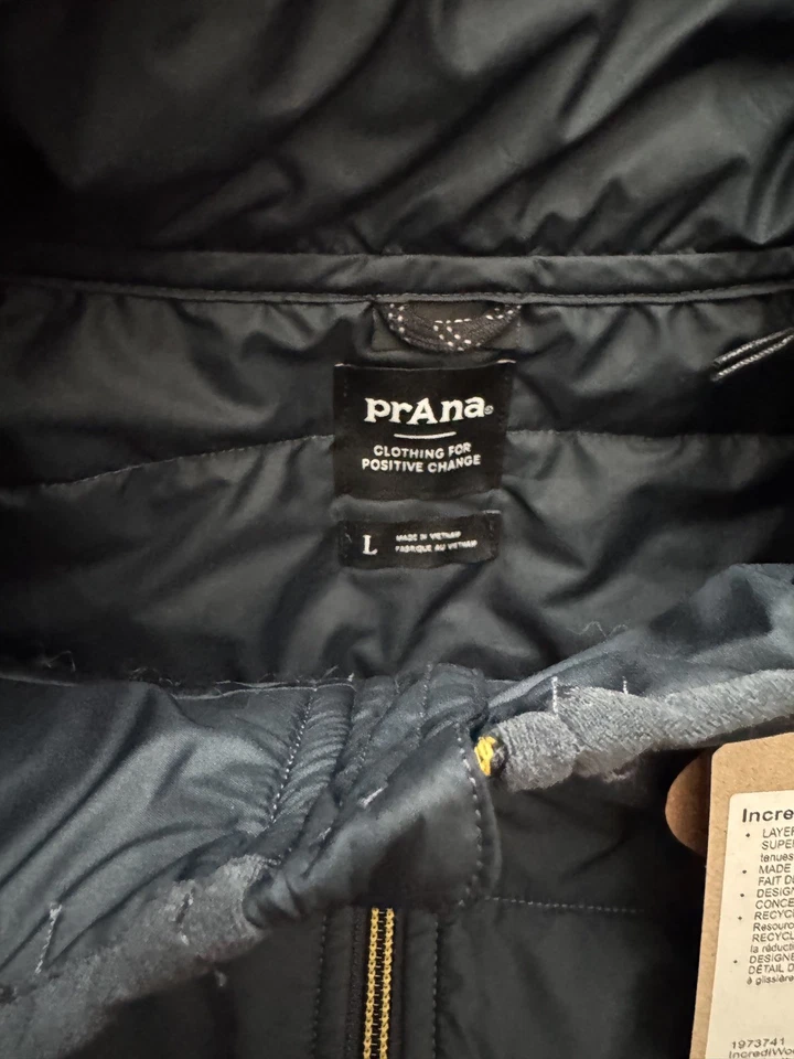 PRANA IncrediWool 1/2 zip Men’s Pullover Sz L Rust Heather Color NWT $155 - Image 3 of 4