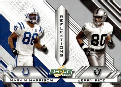 2003 Score 2003 Score - Reflextions #R-12 Marvin Harrison / Jerry Rice Unknow...