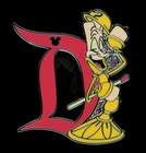DLR Lumiere Beauty Beast Disneyland D Characters Hidden Mickey 2024 Disney Pin