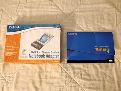 D-Link DFE-690TXD 32bit 10/100 & Linksys WPC54G 2.4 GHz Wireless G CardBus Cards