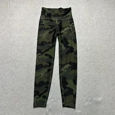 Old Navy Active Elevate Legging Womens Small Green Camo Go Dry Yoga Stretch