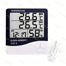 INDOOR Digital LCD Hygrometer Temperature Hum...
