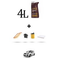 Hoffcar Service Kit 4 Filter Und 4L ÖL FüR Citroen C2 1.4 Hdi 50KW Ab 2003