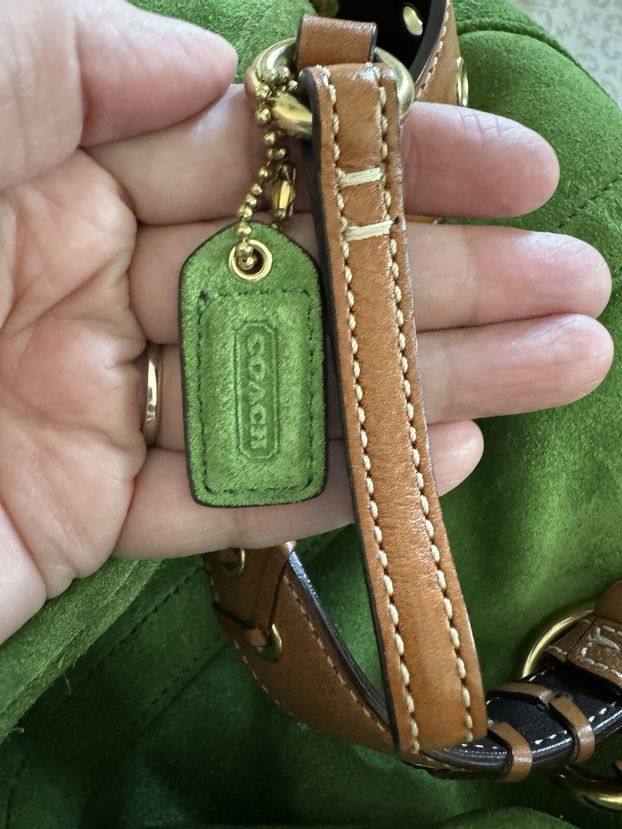 Coach Soho Kelly Green Suede Leather Hobo Handbag 2004 | eBay